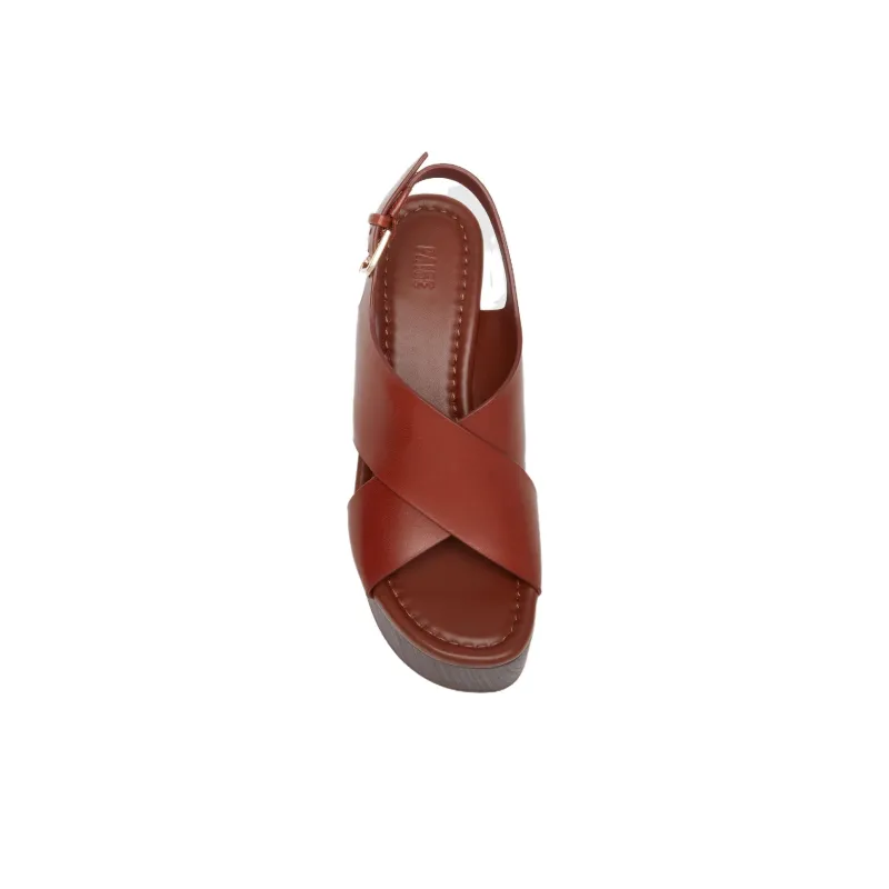 PAIGE Reid Strap Sandals 9cm Women's Red-3