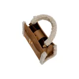 URBAN REVIVO Plush Handbags Crossbody Bags Medium Size Women's Yellow Brown