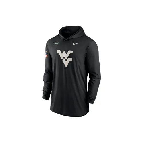 Nike West Virginia Mountaineers Military Appreciation Men's Nike Dri FIT College Long Sleeve Hooded Top