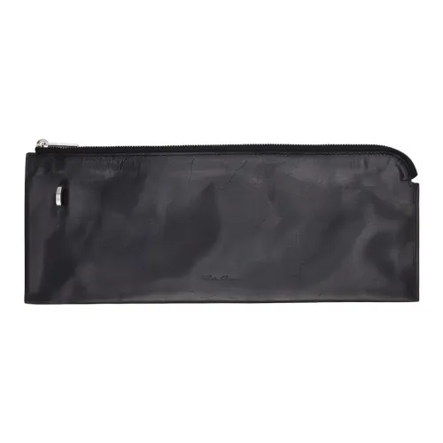 RICK OWENS/RO Grained Calfskin Wallet Men's Black