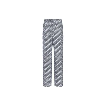 DIOR SS25 Pajama Pants Men's Blue