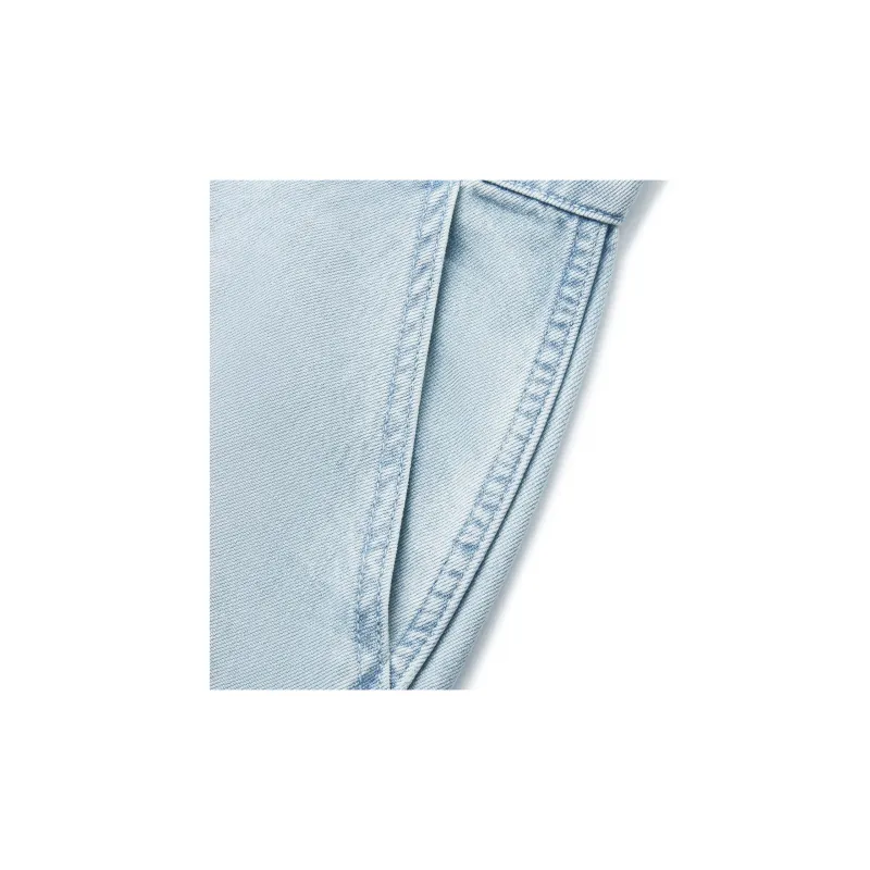 LiNing Sports Life Collection Jeans Men's Washed Blue Cow-4