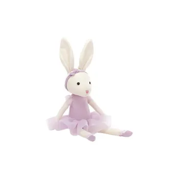 JELLYCAT Rotating Ballet Little Rabbit Purple Lilac Dolls Plush Doll 18cm/27cm Height