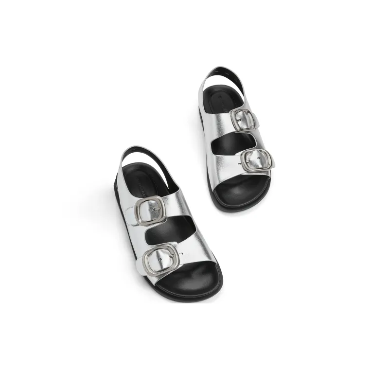 CHARLES&KEITH Small Ck One Strap Sandals 1.5cm Women's-2