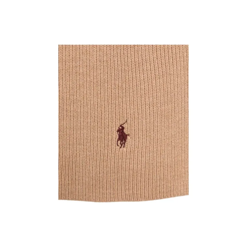 Ralph Lauren Pony Embroidered Ribbed Knit Scarf-3