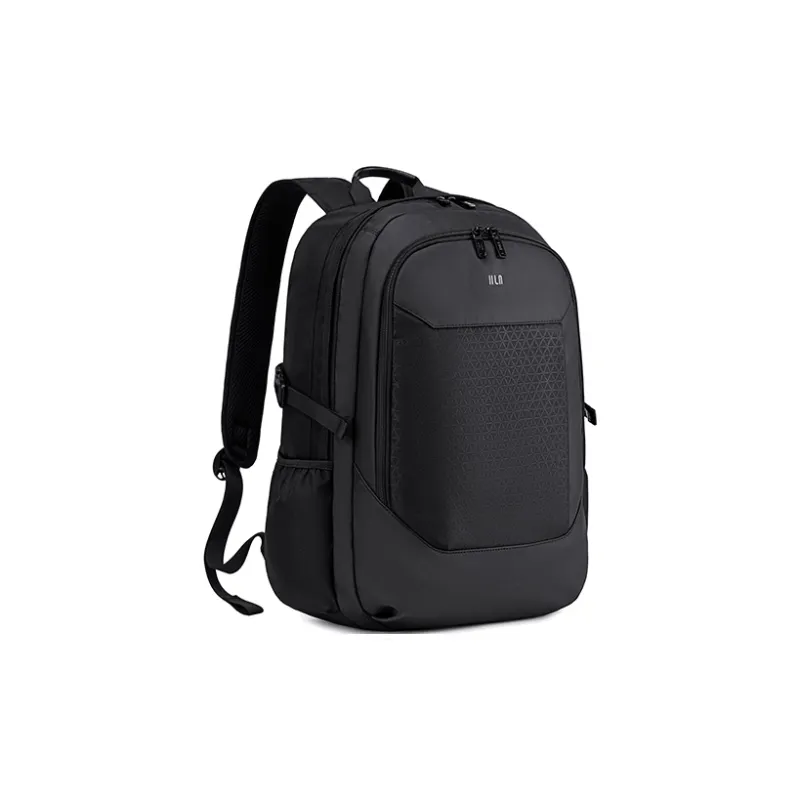 HLA Polyester Backpack Large Size Men's Carbon Black-1
