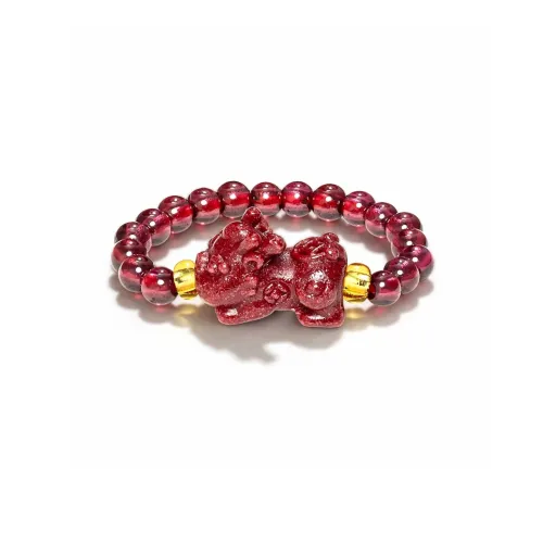 Cuiya Golden Building Jade Rings Unisex
