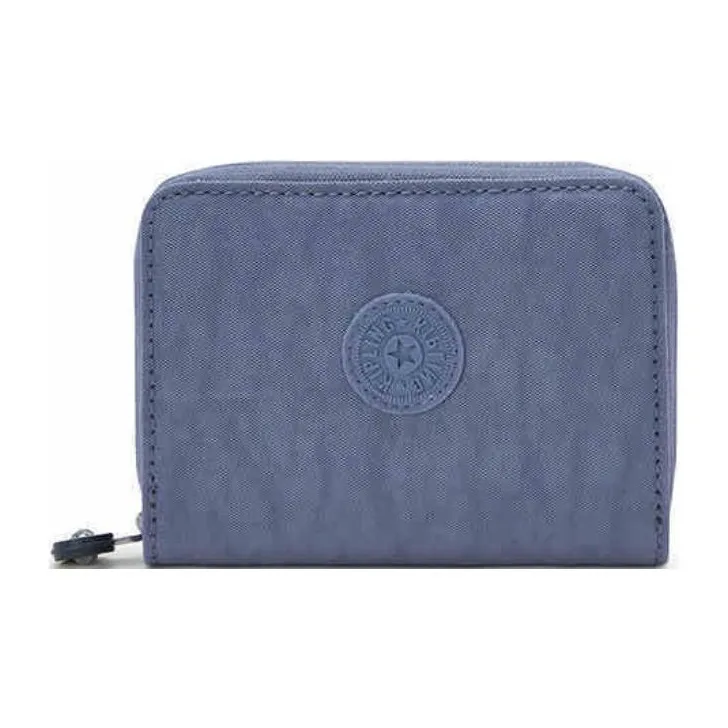 Kipling Polyamide Wallet Mini Unisex Gray Blue Purple/3D Blue Beige Monogram-0