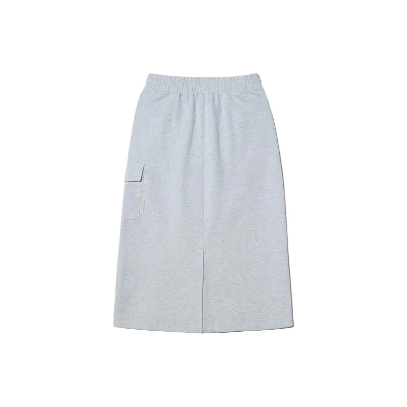 FILA Knit Long Skirts Women's Gray-1
