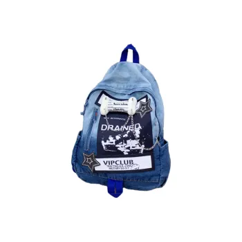 ResNonverba Denim Backpack Regular Women's Blue/Black