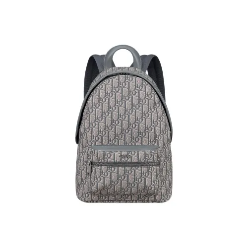 DIOR Cow Leather Backpack Kids' Dark Gray