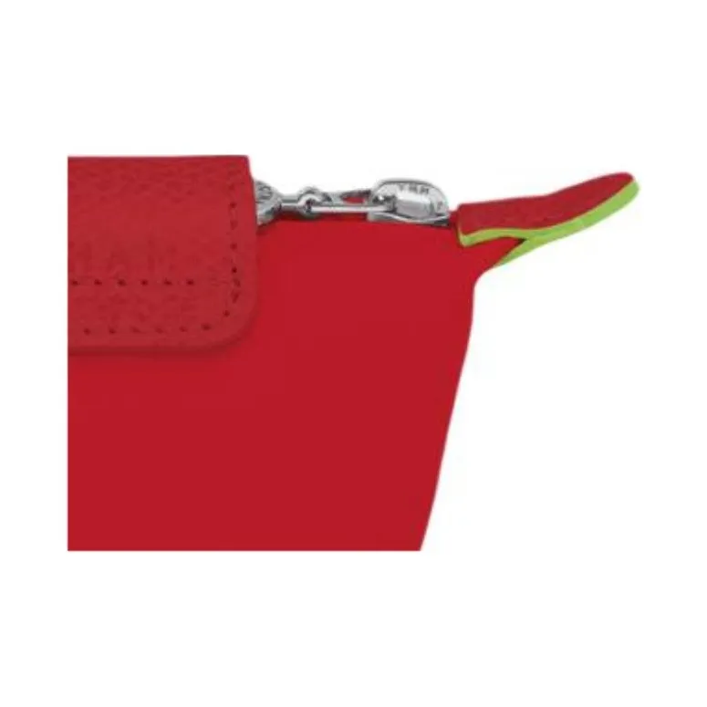 LONGCHAMP Le Pliage Recycled Polyamide Canvas Coin Purse Women's Tomato Red-3