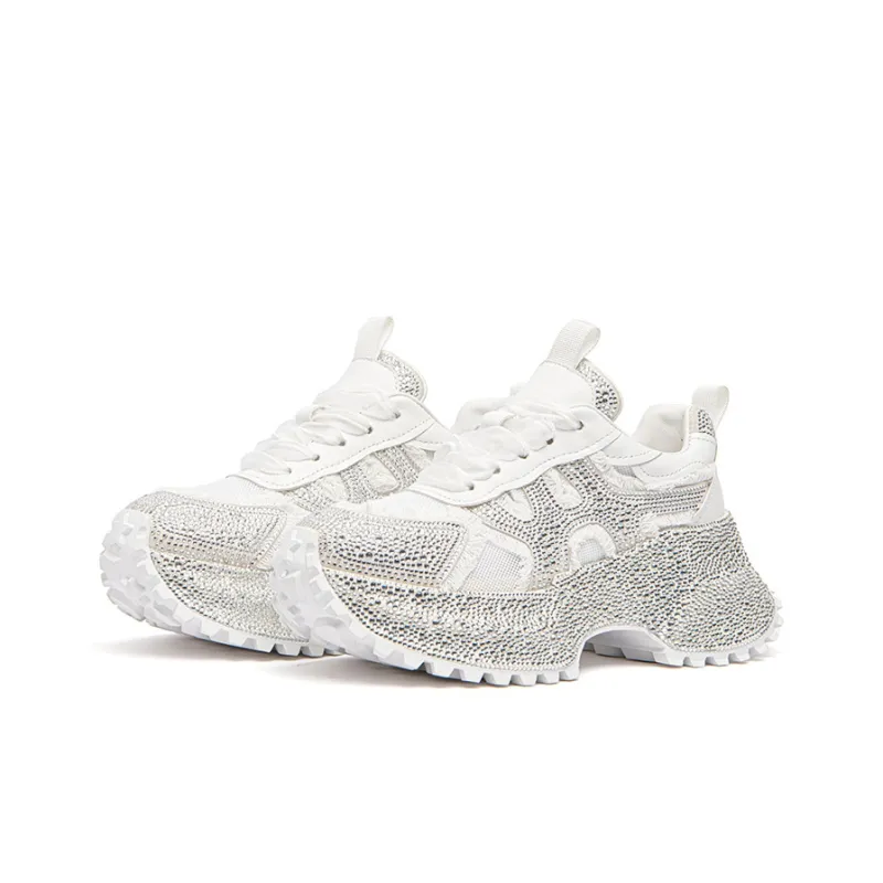 KEDDO Cheese Non-Slip Height Increasing Low-Top Chunky Sneakers Women's-8