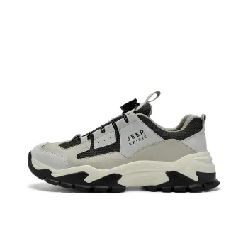 JEEP SPIRIT Low Top Chunky Sneakers Men's Moon Dust Gray