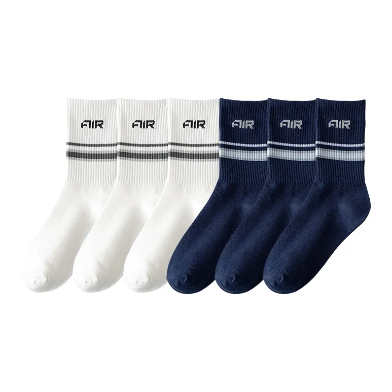 Cotton Gene Mid Calf Socks Unisex Combo Set-9