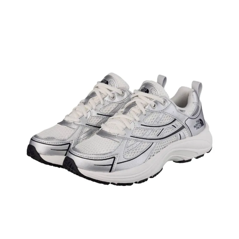 THE NORTH FACE Anti Slip Wear Resistant Low Top Casual Shoes Unisex Silver White-2