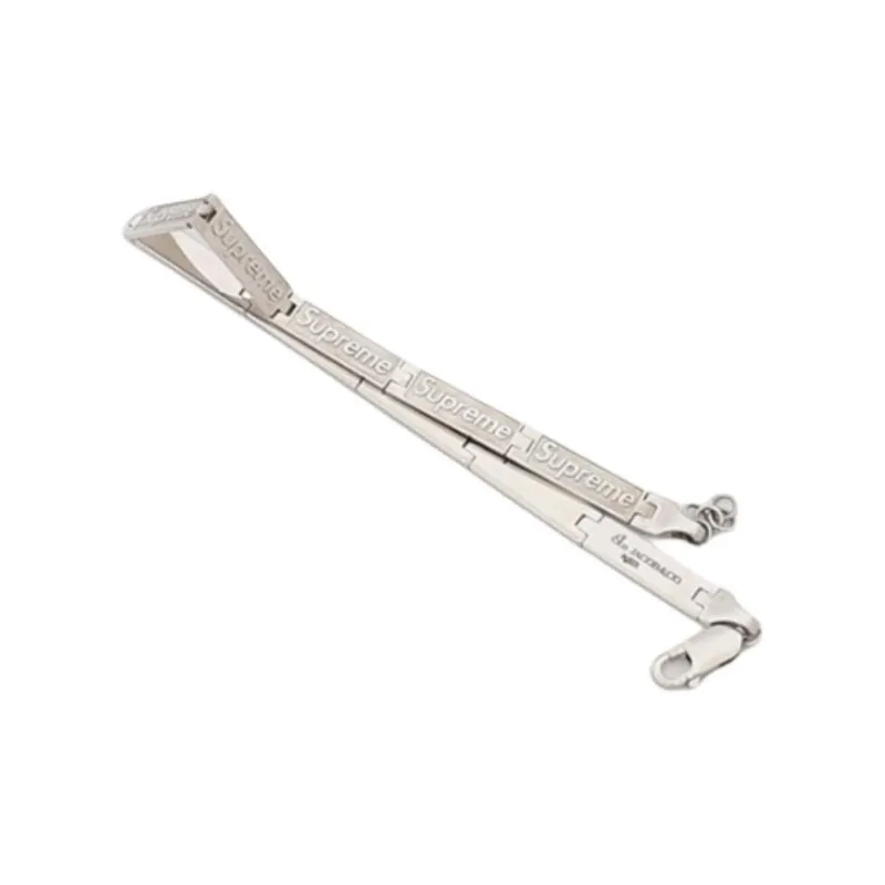 Supreme Sterling Silver Bracelets Unisex Silver-4