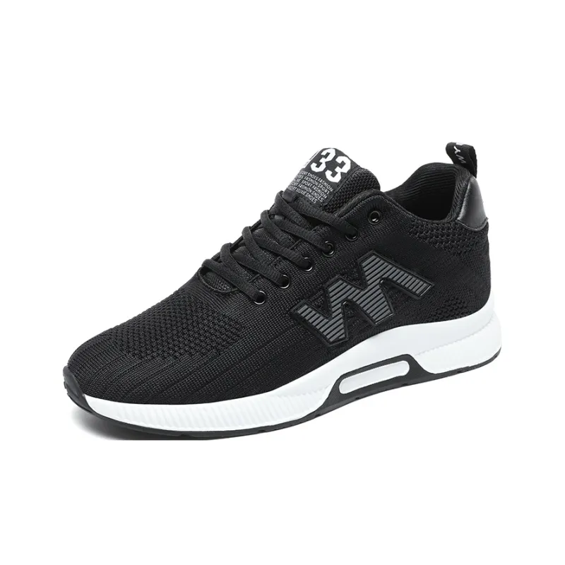 QIUTEXIONG Cushioning Anti-Slip Wear-Resistant Breathable Balance Height Increasing Low-Top Casual Shoes Unisex-6