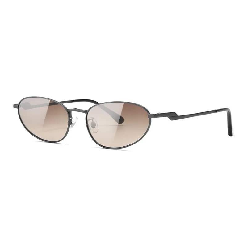 VEGOOS Stainless Steel Oval Sunglasses Unisex-6