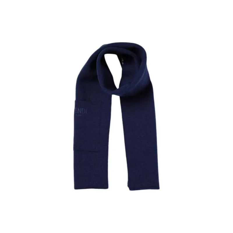FENDI Logo Embroidered Reversible Scarf-3