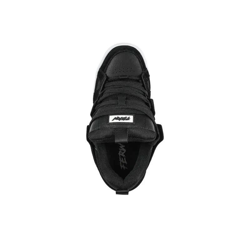 FERW Black Pearl Anti Slip And Wear Resistant Breathable Low Top Skateboard Shoes Unisex-12