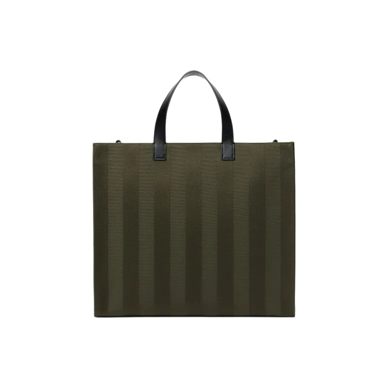 FENDI Cotton Tote Bag, Shopping Bag, Shoulder Bag, Crossbody Bag, Handbag Men's Dark Green-2