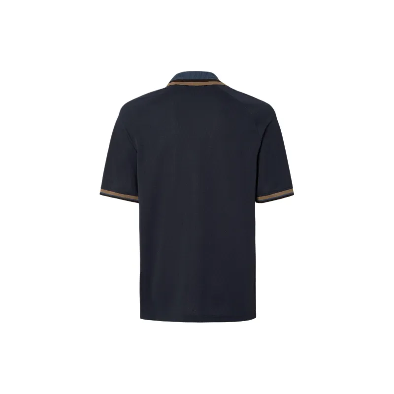 FENDI Crest Embroidered Short Sleeve Polo Shirt-1