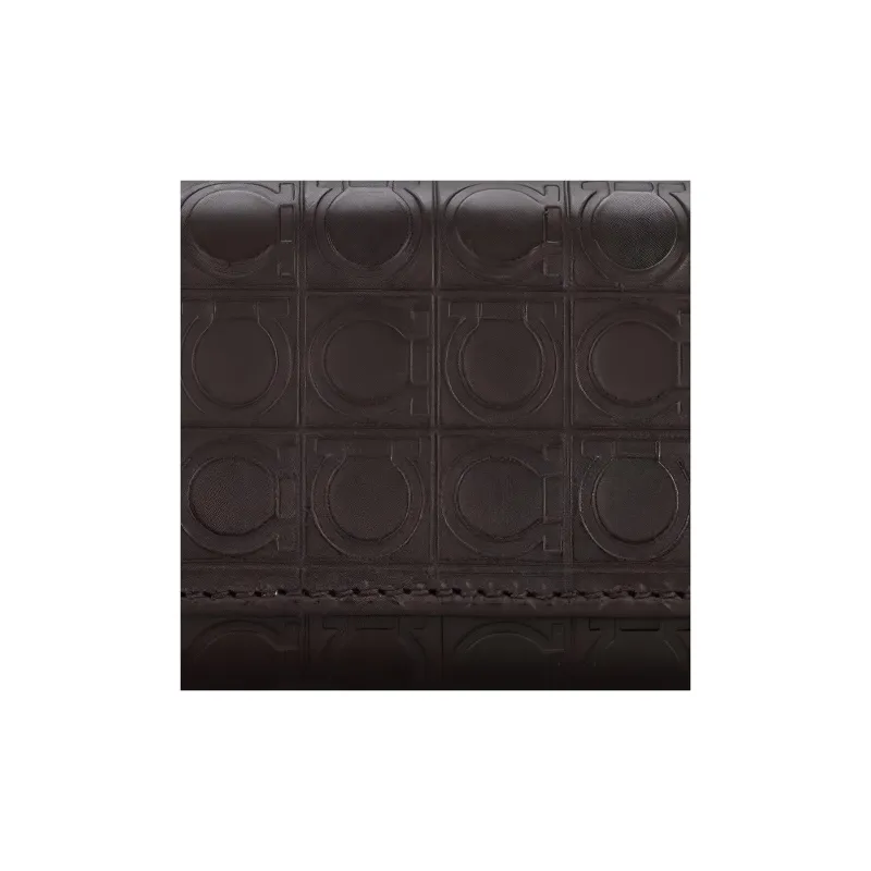 FERRAGAMO Cow Leather Key Clip Unisex Black-4