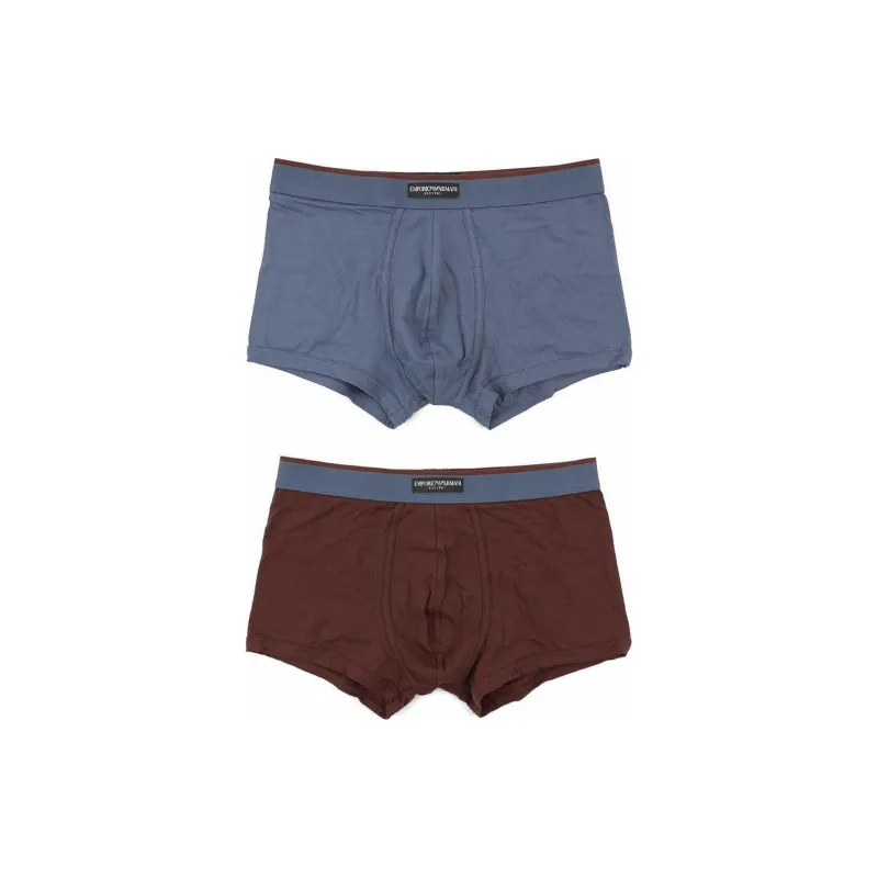 EMPORIO ARMANI SS25 Underpants Men's 2 Pack Blue Red-0
