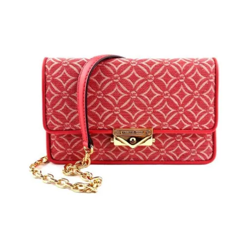 MICHAEL KORS Canvas Bag, Shoulder Bag Women's Red