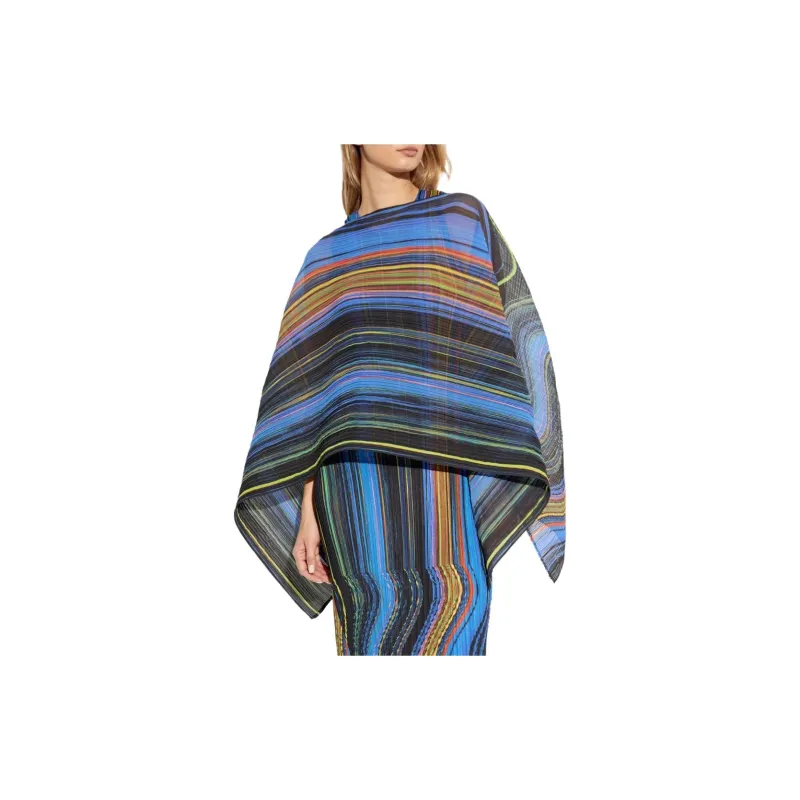 PLEATS PLEASE ISSEY MIYAKE Multicolor Poncho-2