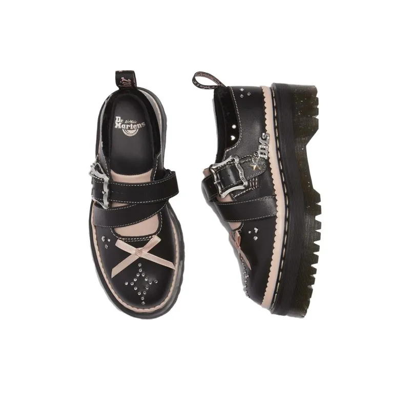Dr.Martens KEMSLEY Casual Single Shoes Women's Black Pink-3
