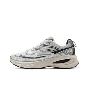 XTEP Small Basque 2nd Generation Anti Slip And Wear Resistant Height Increasing Low Top Casual Shoes Women's Gray Black