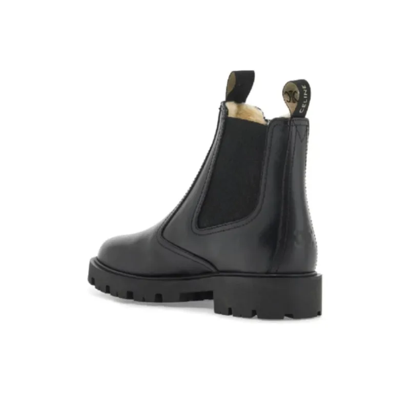 CELINE Margaret Short Chelsea Boots Women's Black-3