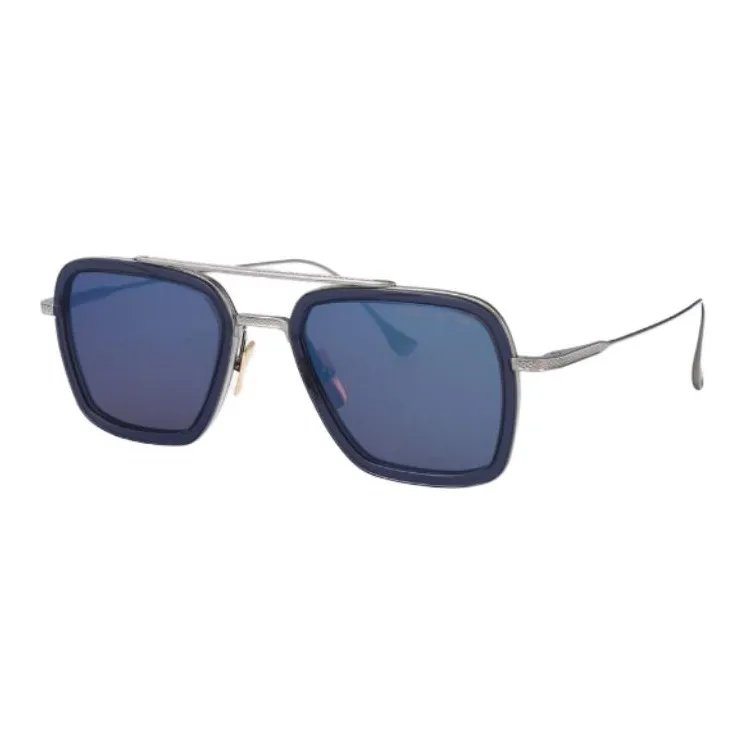DITA Metal Irregular Shape Sunglasses Unisex Blue-0