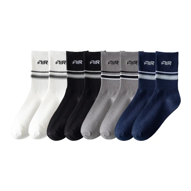 Cotton Gene Mid Calf Socks Unisex Combo Set-18