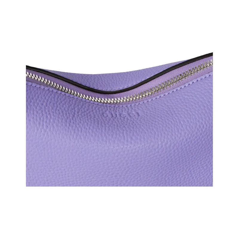 GUCCI Grain Leather Crossbody Bag, Shoulder Bag Mini Unisex Light Purple-5