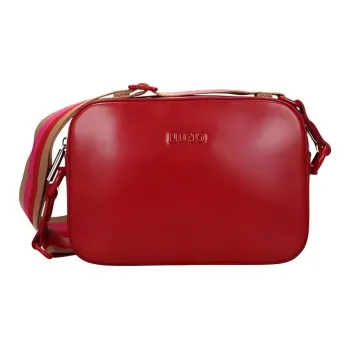 LIU·JO Polyester Shoulder Bag Crossbody Bag Medium Size Women's Red Spelled Strawberry Color