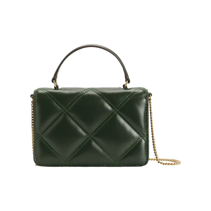 TORY BURCH Kira Nappa Leather Wallet, Shoulder Bag, Crossbody Bag, Handbag Mini Women's Basil Green-2