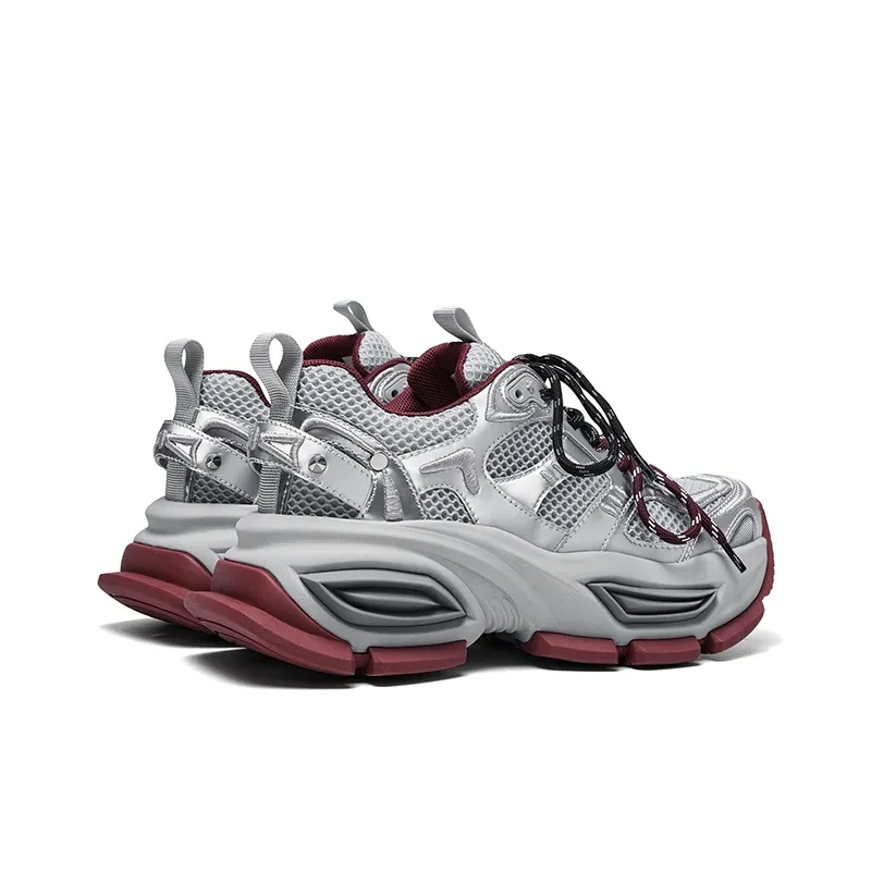 CHERYKALLY Anti-Slip Wear-Resistant Breathable Height Increasing Low-Top Chunky Sneakers Women's-2