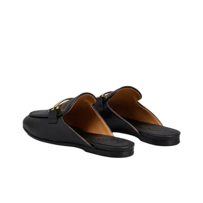 TOD'S Logo Engraved Slip On Mules Women's-3