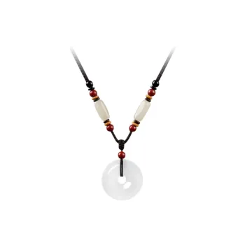 Ancient Jewelry Chalcedony Jade Necklaces Unisex