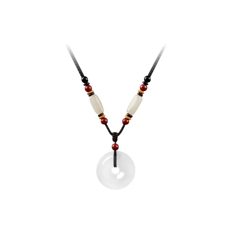Ancient Jewelry Chalcedony Jade Necklaces Unisex-0