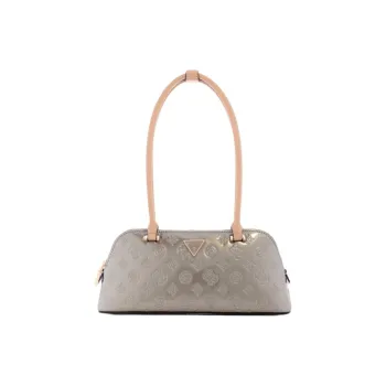 GUESS Artificial Leather Baguette Bag Shoulder Bags Medium Size Women's Silver