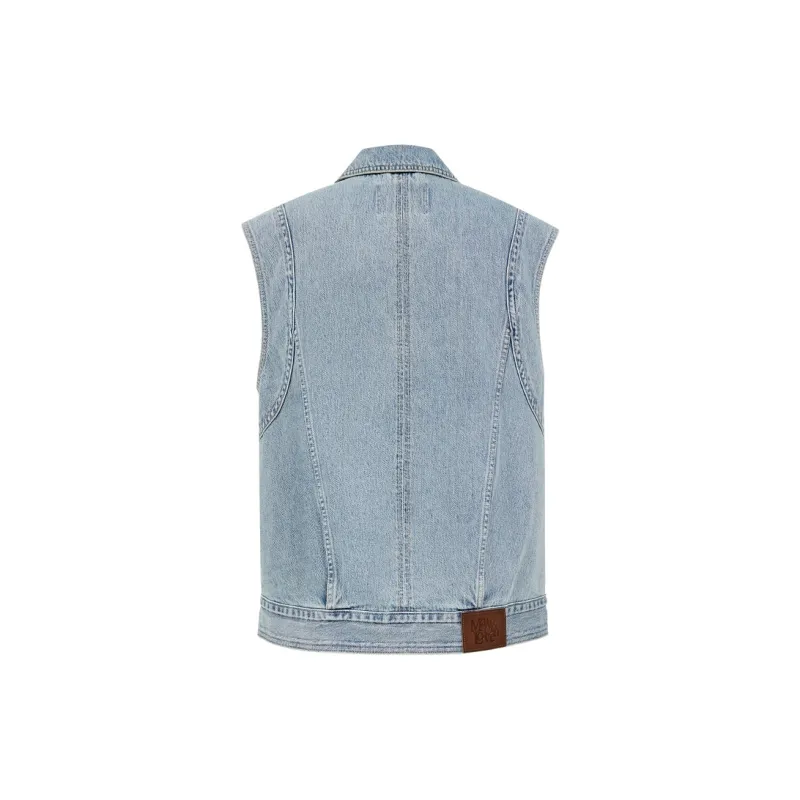 ONLY Vest Women's Washed Denim Blue-1
