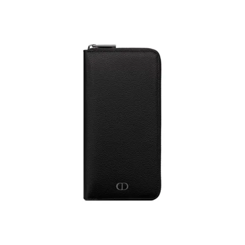 DIOR Calfskin Wallet Men's Black