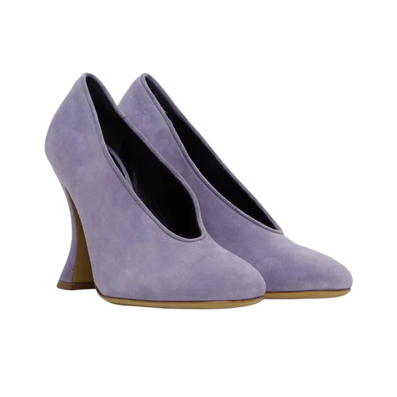 MOSCHINO Slim Heel High Heels 10cm Women's Purple-2