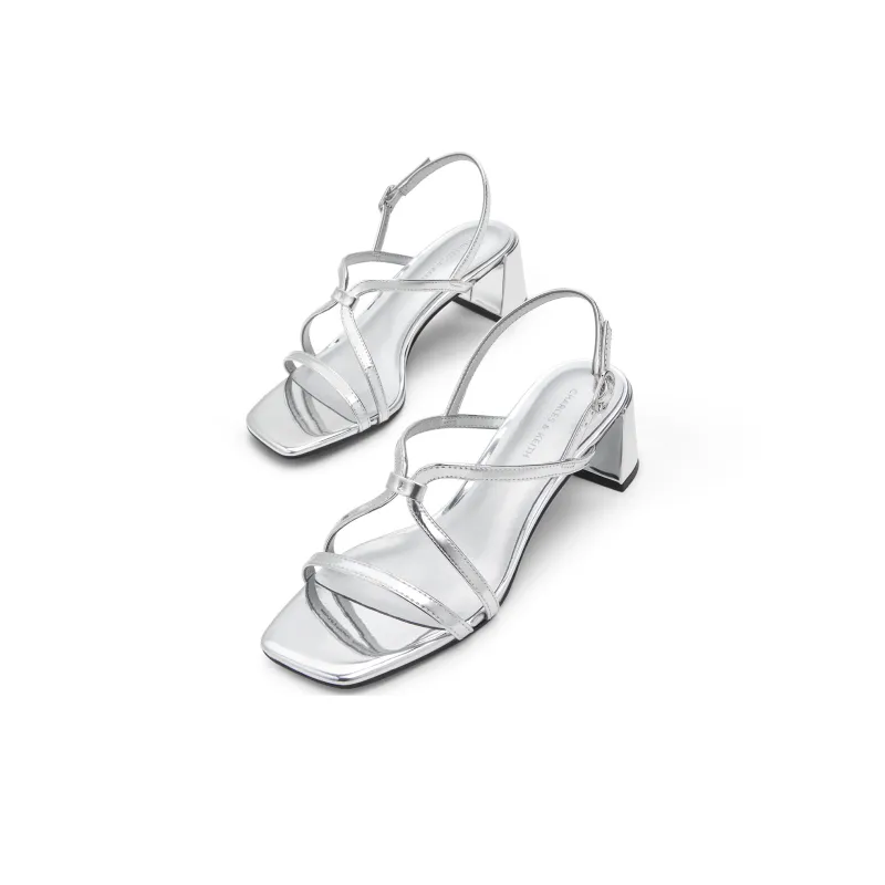 CHARLES&KEITH Small Ck One Strap Sandals 5.1cm Women's-10