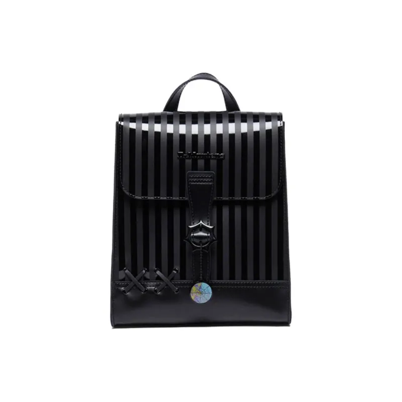 Dr.Martens WEDNESDAY Collaboration Split Cow Leather Backpack Mini Unisex Black-0