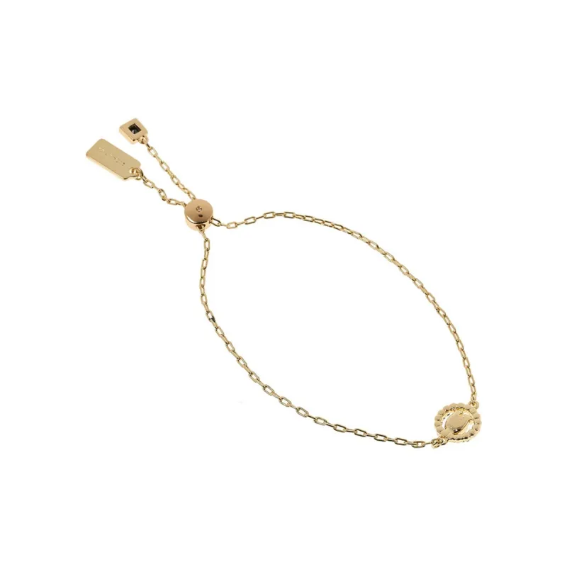 COACH Brass, Crystal Necklaces Women's Gold-2